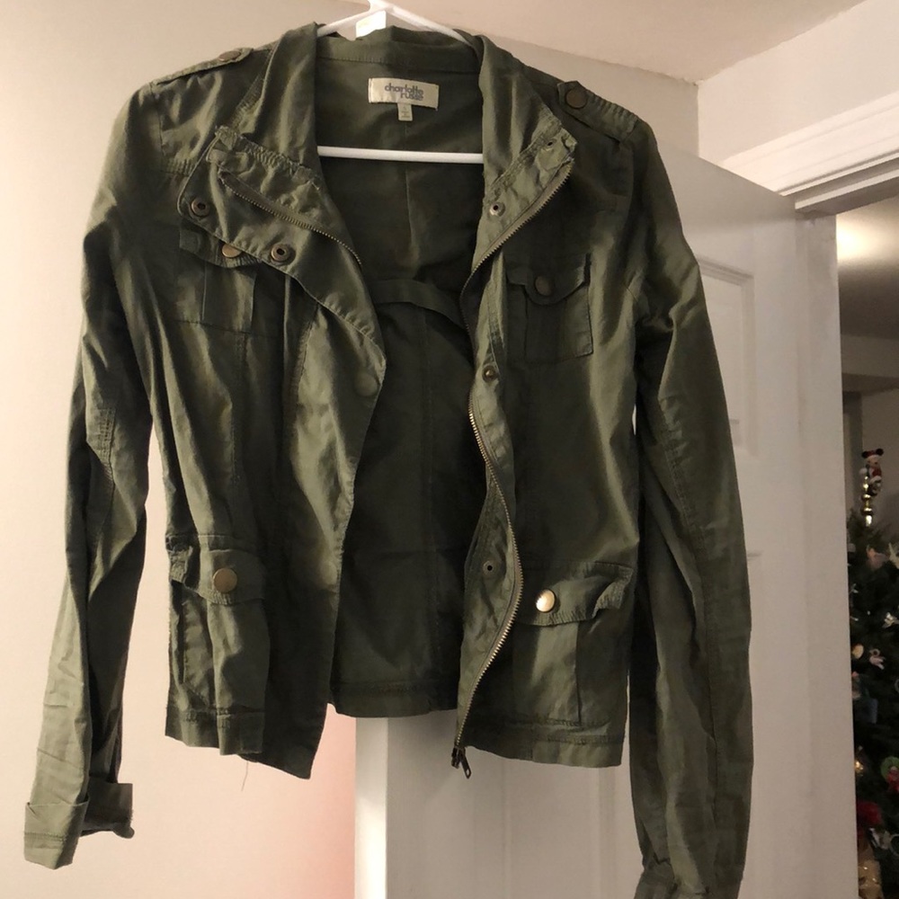 Green army jacket